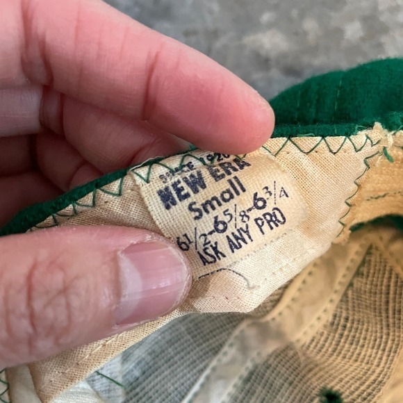 Vintage New Era Oakland A's Athletics Fitted Hat Cap 60s USA 6 1/2, 6 5/8, 6 3/4 - Picture 11 of 11